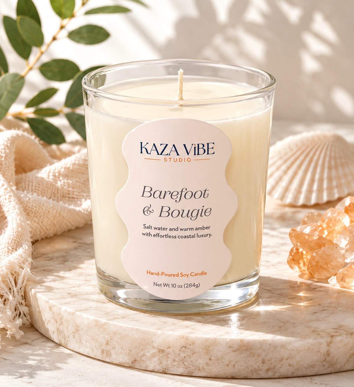 Barefoot & Bougie Hand-Poured Soy Candle