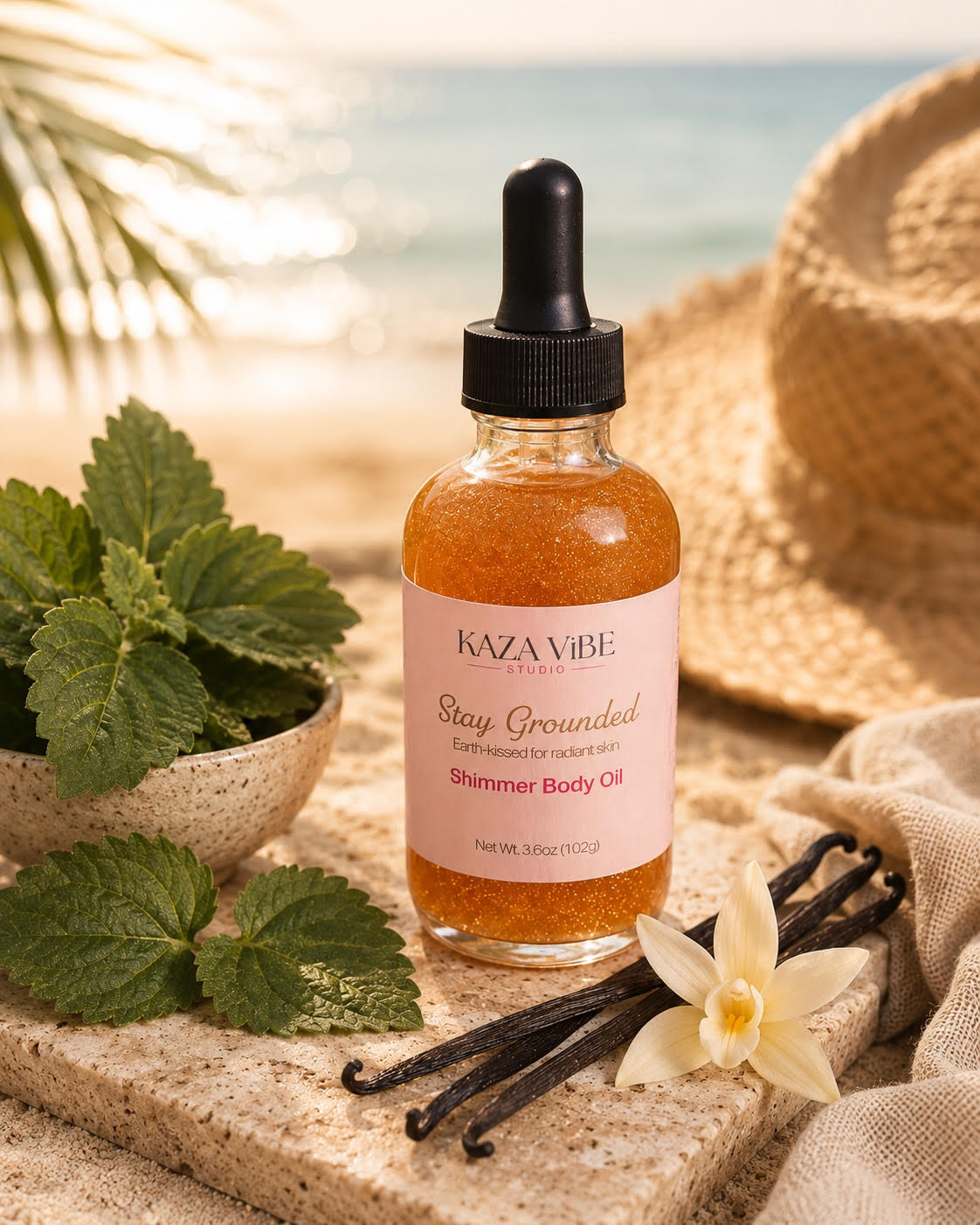 Stay Grounded Shimmer Body Oil