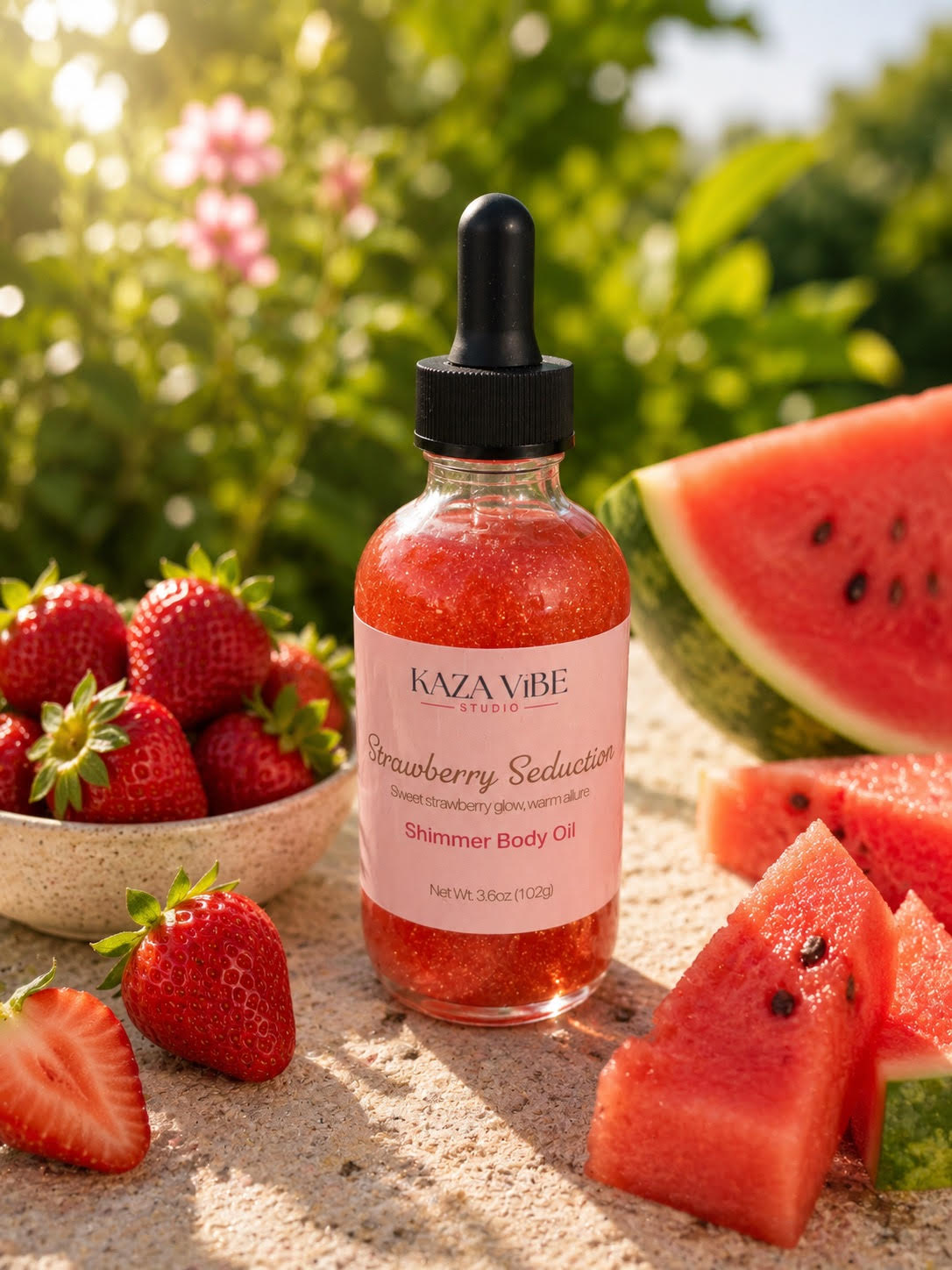 Strawberry Seduction Shimmer Body Oil
