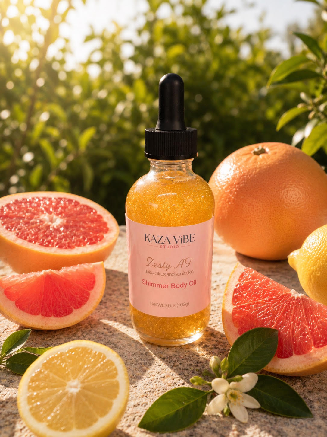 Zesty AF Shimmer Body Oil