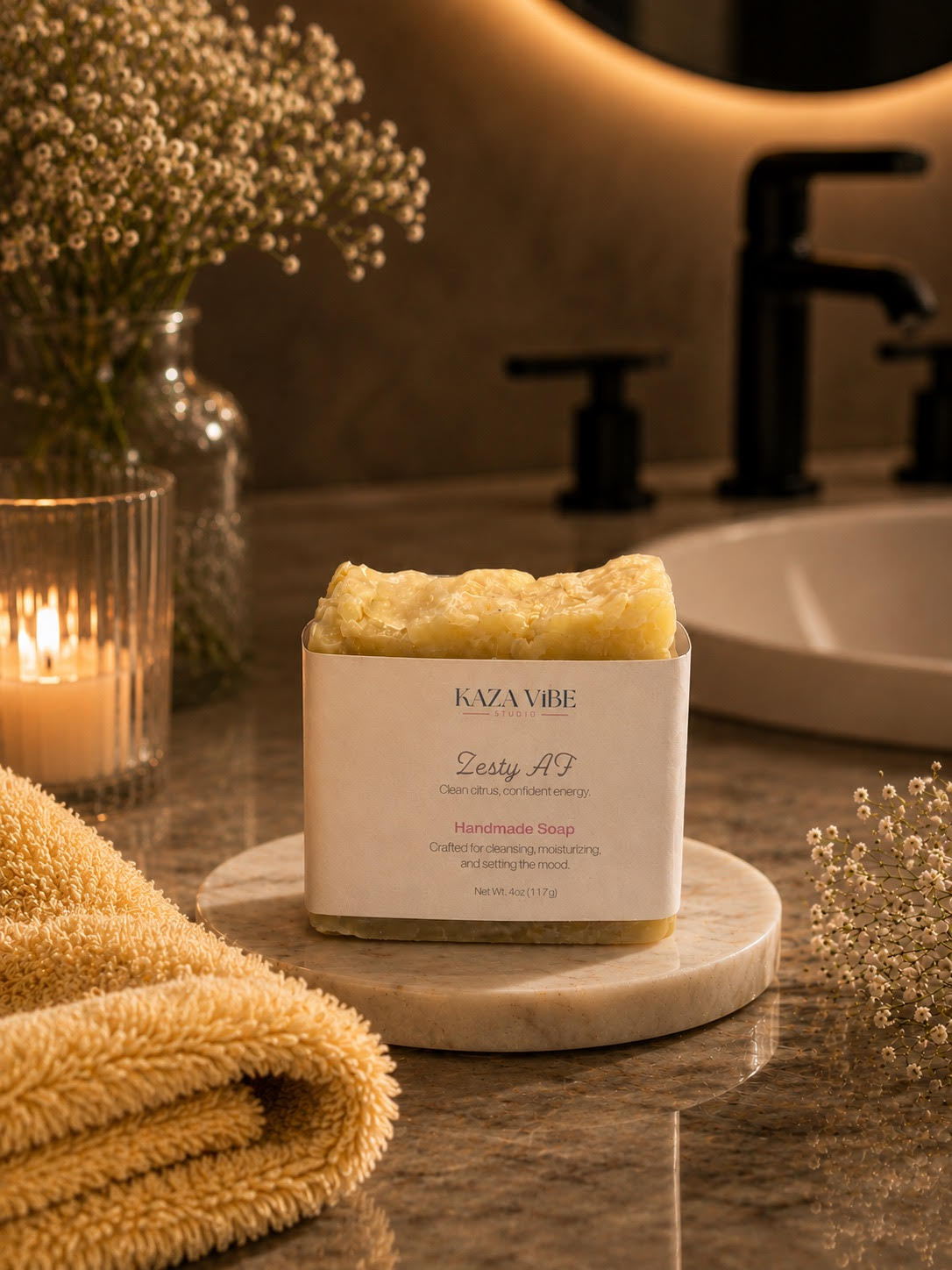 Zesty AF Handmade Soap
